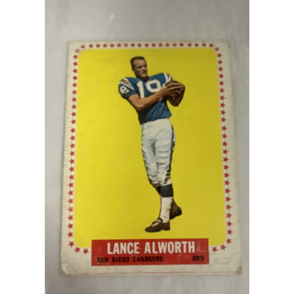 1964 Topps #155 Lance Alworth San Diego Chargers HOF VTG Football Card